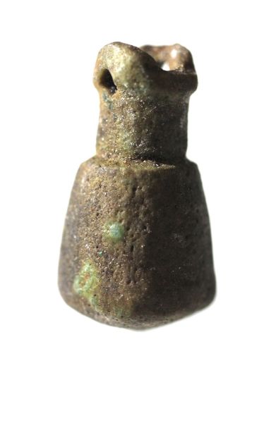 Picture of Ancient Egypt. FAIENCE AMULET OF A SITULA. 600 - 300 B.C