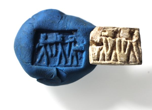 Picture of Ancient Egypt. STONE SEAL. NEW KINGDOM. 1400 B.C