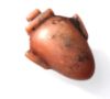 Picture of ANCIENT EGYPT.  EX. RARE CARNELIAN HEART AMULET ENGRAVED WITH AN IBIS. 1250 B.C