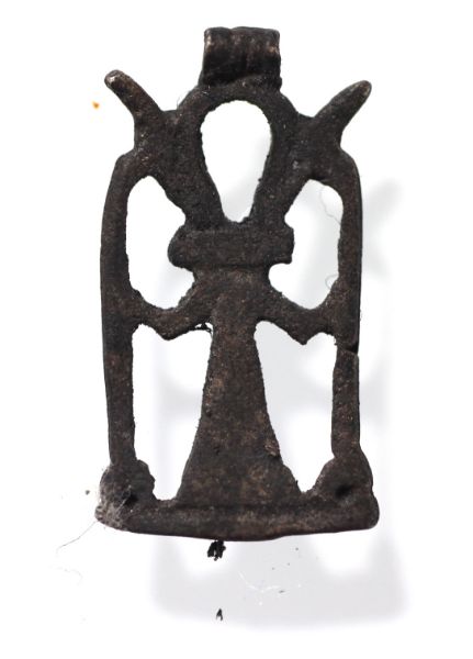 Picture of ANCIENT EGYPT. SILVER ANKH AMULET. 1250 B.C