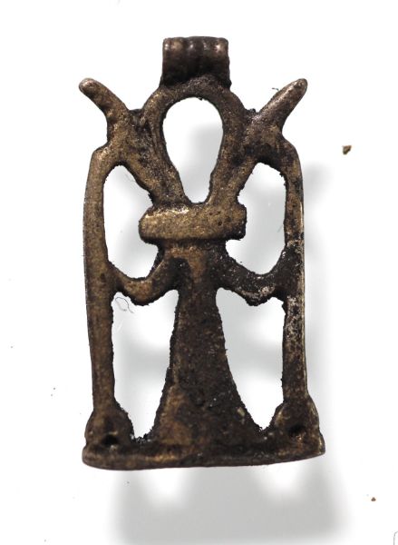 Picture of ANCIENT EGYPT. SILVER ANKH AMULET. 1250 B.C