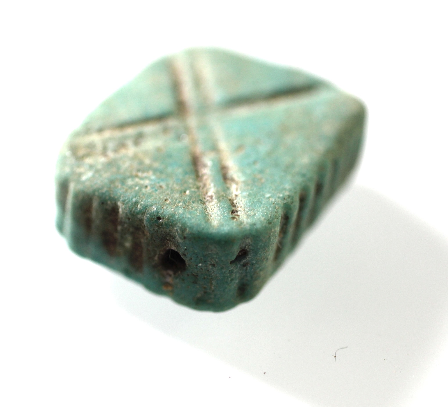 Acropolo. ANCIENT EGYPT. FAIENCE BEAD WITH BES . 600 - 300 B.C