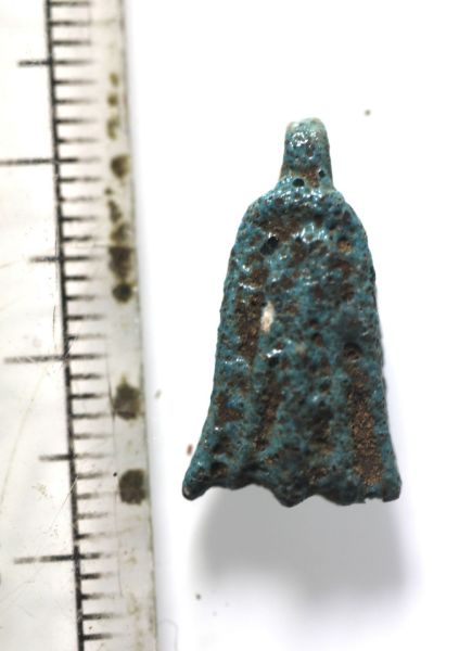 Picture of ANCIENT EGYPT. FAIENCE LOTUS FLOWER AMULET. 600 - 300 B.C