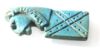Picture of ANCIENT EGYPT FAIENCE LION HEADED AMULET. 600 - 300 B.C