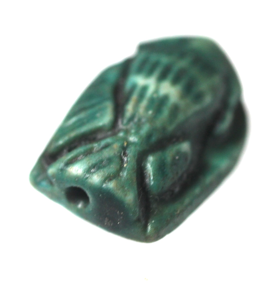 ANCIENT EGYPT. STONE SCARAB. FISH SHAPED. NEW KINGDOM. 1400 - 1250 B.C