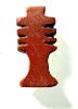 Picture of ANCIENT EGYPT. RED JASPER DEJED PILLAR AMULET. NEW KINGDOM. 1250 B.C