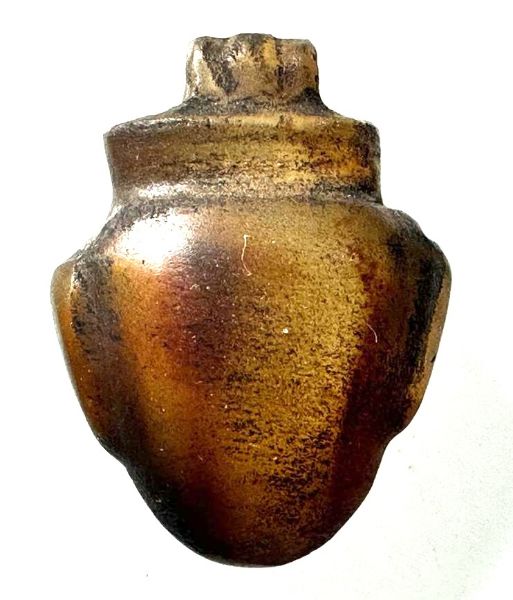 Picture of ANCIENT EGYPT. AGATE HEART AMULET . NEW KINGDOM. 1250 B.C