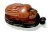 Picture of ANCIENT EGYPT. STONE & SILVER SCARAB PENDANT. 1479–1425 B.C. THUTMOSES III NAME