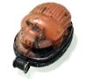 Picture of ANCIENT EGYPT. STONE & SILVER SCARAB PENDANT. 1479–1425 B.C. THUTMOSES III NAME