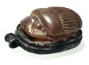 Picture of ANCIENT EGYPT. STONE & SILVER SCARAB PENDANT. 1479–1425 B.C. THUTMOSE III's  NAME