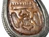 Picture of ANCIENT EGYPT. STONE & SILVER SCARAB PENDANT. 1479–1425 B.C. THUTMOSE III's  NAME