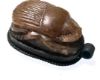 Picture of ANCIENT EGYPT. STONE & SILVER SCARAB PENDANT. 1479–1425 B.C. THUTMOSE III's  NAME