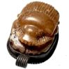 Picture of ANCIENT EGYPT. STONE & SILVER SCARAB PENDANT. 1479–1425 B.C. THUTMOSE III's  NAME