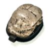 Picture of THUTMOSE III's  NAME:  ANCIENT EGYPT. STONE & SILVER SCARAB PENDANT. 1479–1425 B.C, 