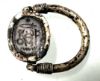 Picture of ANCIENT EGYPT.  SILVER & AMETHYST  REVOLVING RING. 1427 - 1401  B.C.  WITH THE NAME OF AMENHOTEP II