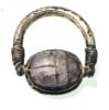Picture of ANCIENT EGYPT.  SILVER & AMETHYST  REVOLVING RING. 1427 - 1401  B.C.  WITH THE NAME OF AMENHOTEP II