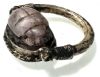 Picture of ANCIENT EGYPT.  SILVER & AMETHYST  REVOLVING RING. 1427 - 1401  B.C.  WITH THE NAME OF AMENHOTEP II