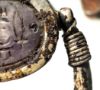 Picture of ANCIENT EGYPT.  SILVER & AMETHYST  REVOLVING RING. 1427 - 1401  B.C.  WITH THE NAME OF AMENHOTEP II
