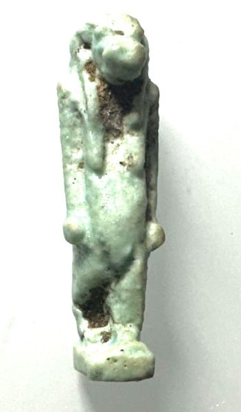 Picture of ANCIENT EGYPT. LATE DYNASTY FAIENCE AMULET OF TAWERET. 600-300 B.C