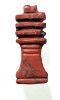 Picture of ANCIENT EGYPT. RED JASPER DEJED PILLAR AMULET. NEW KINGDOM. 1250 B.C