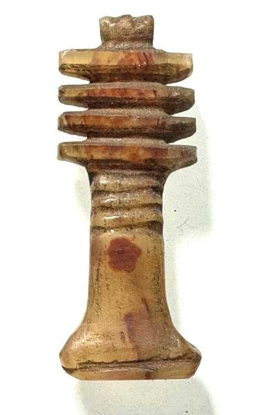 Picture of ANCIENT EGYPT. NEW KINGDOM AGATE DJED PILLAR AMULET. 1250 B.C 