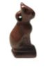 Picture of ANCIENT EGYPT.   RED JASPER AMULET OF A CAT.  1400 - 1200  B.C  NEW KINGDOM