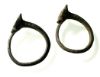 Picture of ANCIENT EGYPT. NEW KINGDOM SILVER PAIR OF EARRINGS. IBIS HEADS. 1400 - 1250 B.C