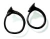 Picture of ANCIENT EGYPT. NEW KINGDOM SILVER PAIR OF EARRINGS. IBIS HEADS. 1400 - 1250 B.C