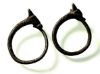 Picture of ANCIENT EGYPT. NEW KINGDOM SILVER PAIR OF EARRINGS. IBIS HEADS. 1400 - 1250 B.C