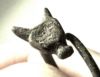 Picture of ANCIENT EGYPT. NEW KINGDOM SILVER PAIR OF EARRINGS. IBIS HEADS. 1400 - 1250 B.C