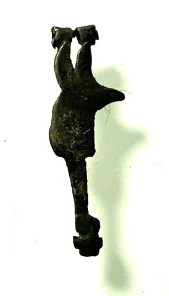 Picture of ANCIENT EGYPT. NEW KINGDOM SILVER JACKAL AMULET (ANUBIS). 1400 - 1250 B.C