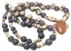 Picture of ANCIENT EGYPT. NEW KINGDOM. AMETHYST AND SILVER NECKLACE. 16 JAR SHAPED BEAUTIFUL SILVER AMULETS.  1400 - 1200 B.C