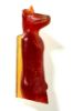 Picture of ANCIENT EGYPT. NEW KINGDOM. UPPER HALF CARNELIAN  AMULET OF ANUBIS.  1400 - 1200 B.C