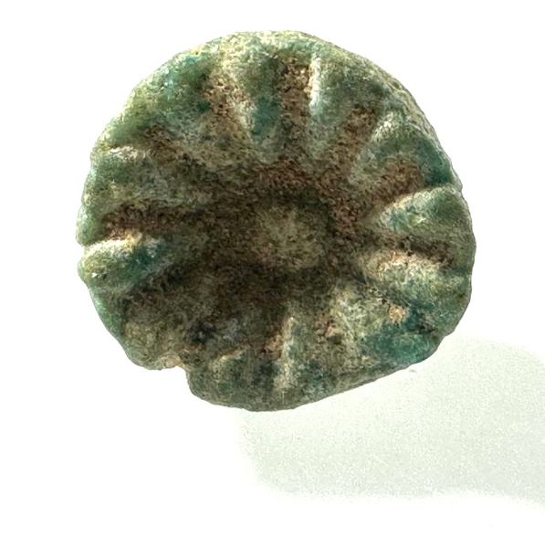 Picture of ANCIENT EGYPT. NEW KINGDOM  FAIENCE LOTUS FLOWER AMULET  1400 - 1200 B.C