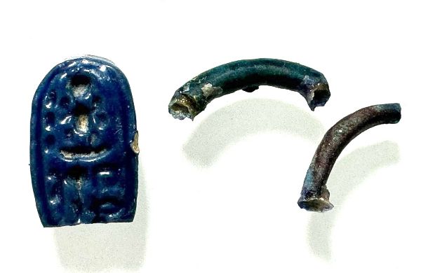 Picture of ANCIENT EGYPT. NEW KINGDOM . AMARNA FAIENCE RING.  14TH CENTURY  B.C