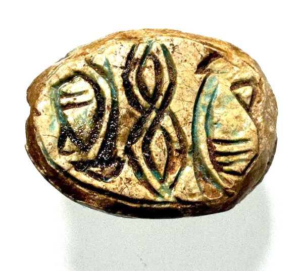 Picture of ANCIENT EGYPT. NEW KINGDOM STONE SCARAB . 1400 - 300 B.C