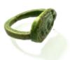 Picture of TUTANKHAMUN'S  NAME: ANCIENT EGYPT. NEW KINGDOM . AMARNA FAIENCE RING.  14TH CENTURY  B.C