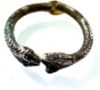 Picture of ANCIENT EGYPT.  ROMANO-EGYPT SILVER RING . SNAKES HEADS.  100 - 200  A.D
