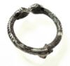 Picture of ANCIENT EGYPT.  ROMANO-EGYPT SILVER RING . SNAKES HEADS.  100 - 200  A.D