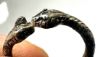 Picture of ANCIENT EGYPT.  ROMANO-EGYPT SILVER RING . SNAKES HEADS.  100 - 200  A.D