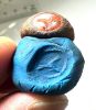 Picture of ANCIENT EGYPT.  ROMANO-EGYPT CARNELIAN INTAGLIO  IN  IRON RING  . EAGLE?  100 - 200  A.D