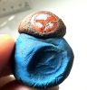 Picture of ANCIENT EGYPT.  ROMANO-EGYPT CARNELIAN INTAGLIO  IN  IRON RING  . EAGLE?  100 - 200  A.D