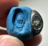 Picture of ANCIENT EGYPT.  ROMANO-EGYPT BRONZE RING  . LOTUS FLOWER.   100 - 200  A.D