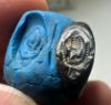 Picture of ANCIENT EGYPT.  ROMANO-EGYPT BRONZE RING  . LOTUS FLOWER.   100 - 200  A.D
