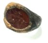 Picture of Graeco-Persian style intaglio set in. silver ring. Bellerophon riding Pegasos . 3RD - 1ST CENTURY B.C