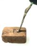 Picture of ANCIENT EGYPT.  BRONZE OSIRIS FIGURINE WITH IT'S WOODEN BASE. 600 - 300 B.C