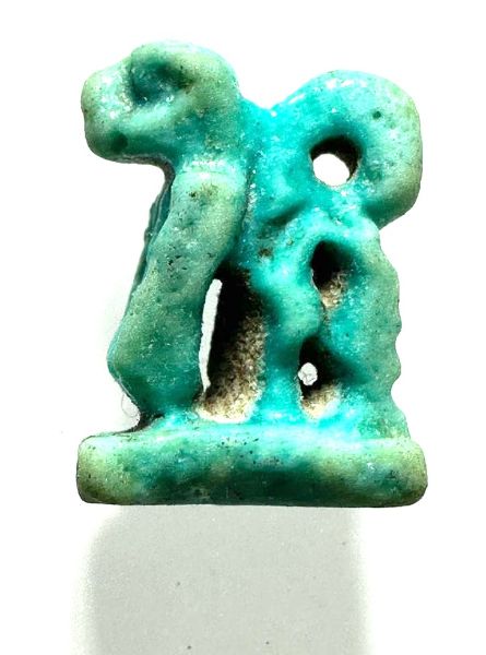Picture of ANCIENT EGYPT. FAIENCE AMULET OF A COBRA. 600 - 300 B.C