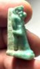 Picture of ANCIENT EGYPT. LATE DYNASTY FAIENCE AMULET OF HORUS. 600-300 B.C