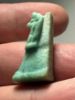 Picture of ANCIENT EGYPT. LATE DYNASTY FAIENCE AMULET OF HORUS. 600-300 B.C