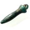 Picture of ANCIENT EGYPT. LATE DYNASTY FAIENCE AMULET OF A PAPYRUS SCEPTRE. 600-300 B.C